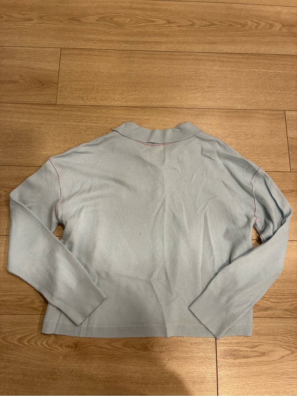 NWT Pilcro x Anthropologie Jensen Cashmere Crop Polo Sweater Size XL - Picture 8 of 8